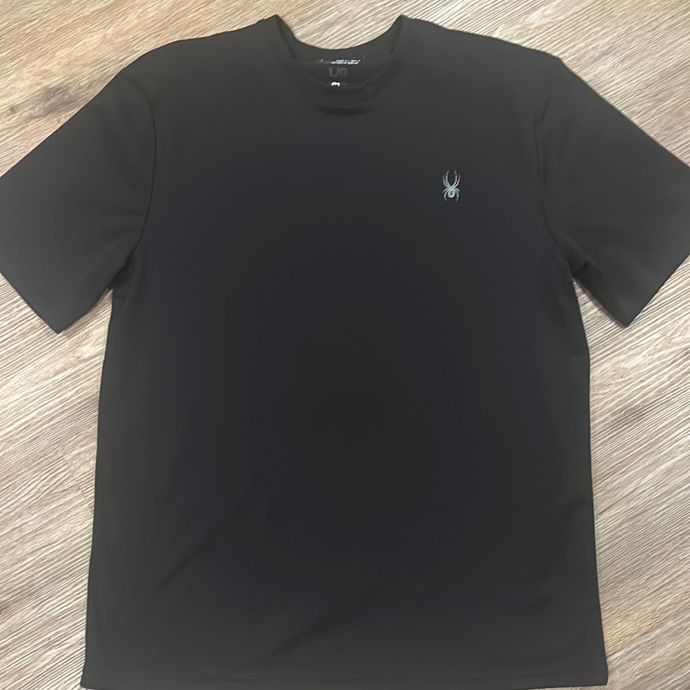 SPYDER large black athletic tee, large